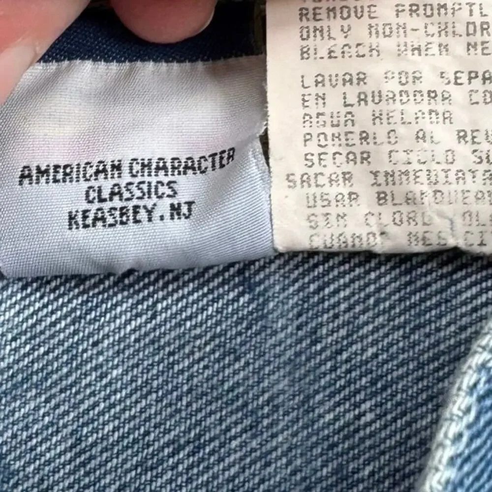 Vtg Y2K Youth Disney Mickey & Co Denim Embroidered Jeans Size 8